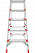 Стремянка ПРОФИ, 3 года гарантии, 2x5 широких ступеней 130 мм, площадка 260 мм, NV3127, Новая высота