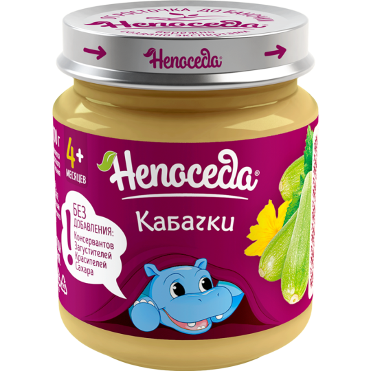 Пюре овощное «Непоседа» кабачки, 95 г