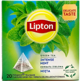 Чай зеленый «Lipton» Green Intense, с мятой, 20х1.6 г