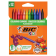 Мелки восковые BIC "Kids Plastidecor", 12 цветов, ультрапрочные, круглые