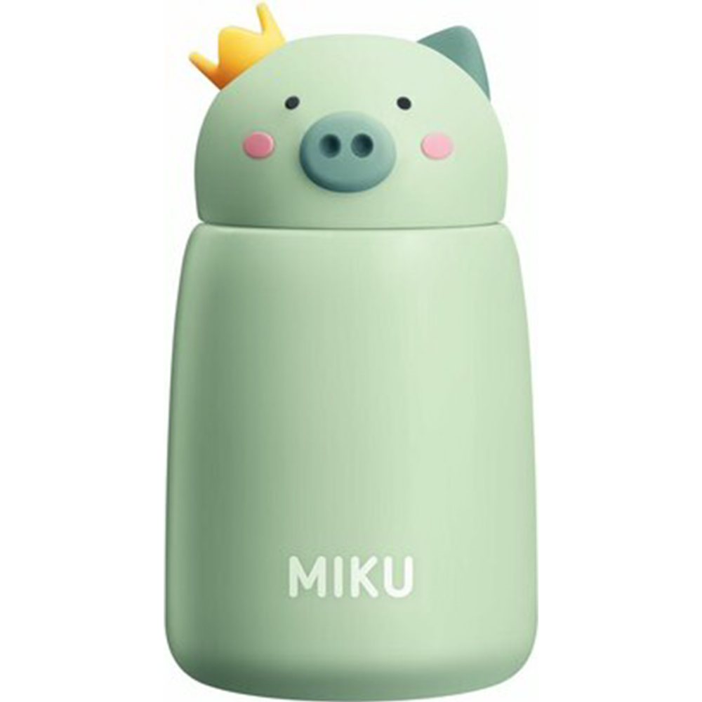 Термос для напитков «Miku» Король Свин, TH-KD-400G, светло-зеленый, 320 мл