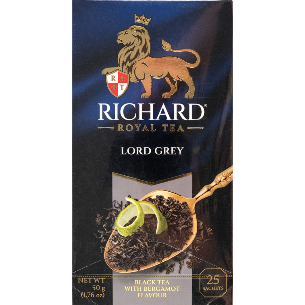 Чай черный «Richard» с ароматом бергамота и лимона, 25 пакетиков #0