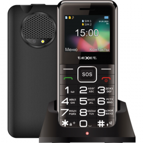 Мо­биль­ный те­ле­фон «Texet» TM-B319 + ЗУ WC-011m, Black