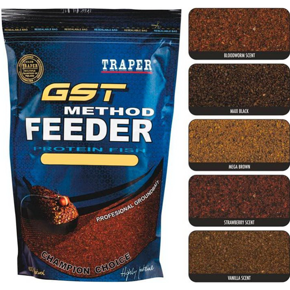 Картинка товара Прикормка рыболовная «Traper» GST Method Feeder, 00233, макси черный, 750 г