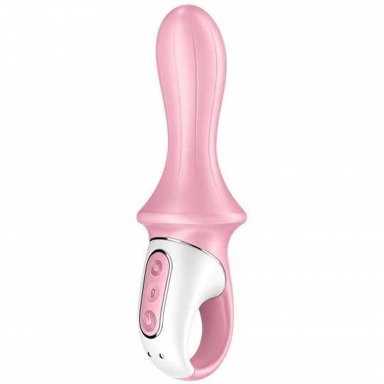 Расширяющийся анальный смарт-вибратор Satisfyer Air Pump Booty 5+ розовый