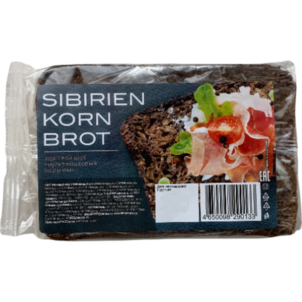 Хлеб «Sibirien korn brot» зерновой, мультизлаковый, со льном, нарезанный, 280 г   #0