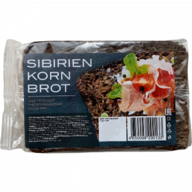 Хлеб «Sibirien korn brot» зер­но­вой, муль­тиз­ла­ко­вый, со льном, на­ре­зан­ный, 280 г  