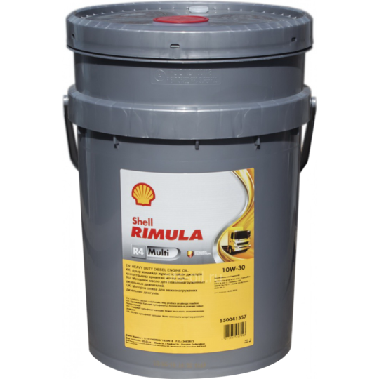 Масло моторное «Shell» Rimula R4 Multi 10W-30, 550041354, 20 л