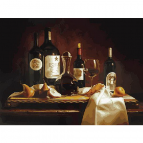 Кар­ти­на по но­ме­рам «Бе­ло­снеж­ка» Вино и груши, 317-AS