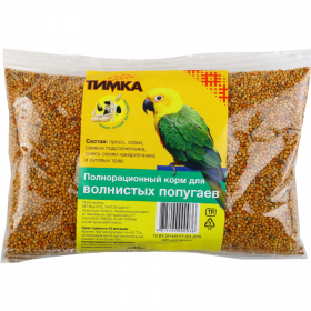Пол­но­ра­ци­он­ный корм «Тим­ка» Для вол­ни­стых по­пу­га­ев, 400 г
