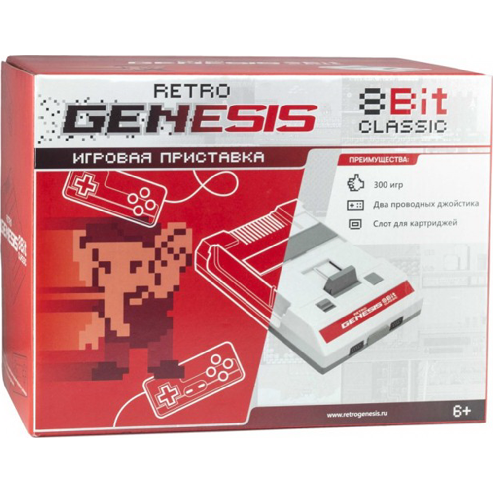 Игровая приставка «Retro Genesis» 8 Bit Classic, 300 игр