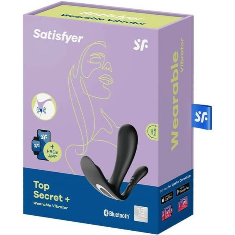 Вибропробка «Satisfyer» Satisfyer Top Secret+, 4003405, черный