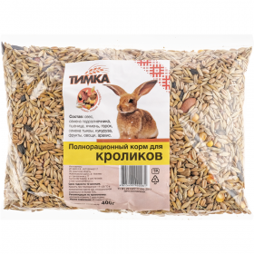 Пол­но­ра­ци­он­ный корм «Тим­ка» Для кро­ли­ков, 400 г
