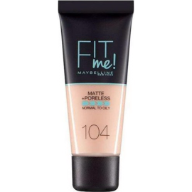 Крем тональный «Maybelline» Fit Me, тон 104, ванильно-бежевый, 30 мл