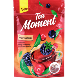 Чай черный «Tea Moment» черная смородина, ежевика и клюква, 20х1.2 г