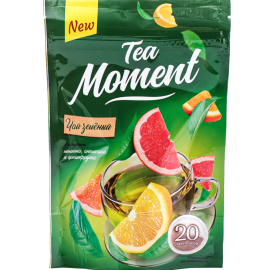 Чай зеленый «Tea Moment» аромат лимон-апельсин-грейпфрут, 20 пакетов