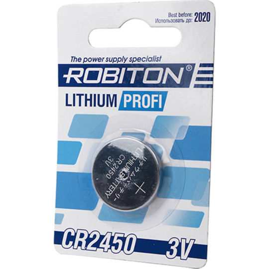 Батарейка «Robiton» Profi, R-CR2450-BL1, БЛ13055