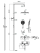 Душевая стойка AQUAme с термостатом, верхним и ручным душем и изливом, цвет хром, AQM8008CR