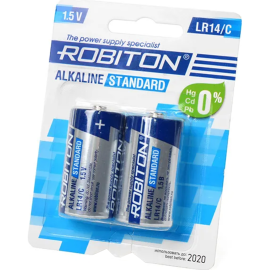 Батарейка «Robiton» Standard, LR14 BL2, БЛ12287