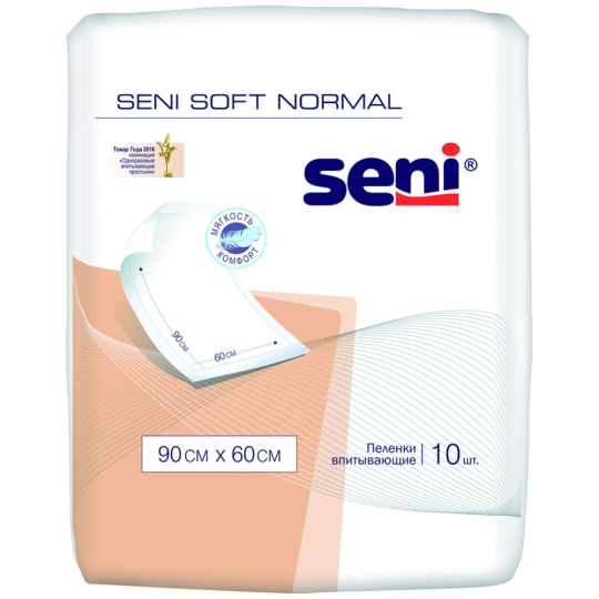 Пеленки впитывающие «Seni» 90*60 см, 10 шт