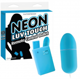 Виброяйцо на дистанционном управлении Neon Luv Touch Remote Control Bullet Blue