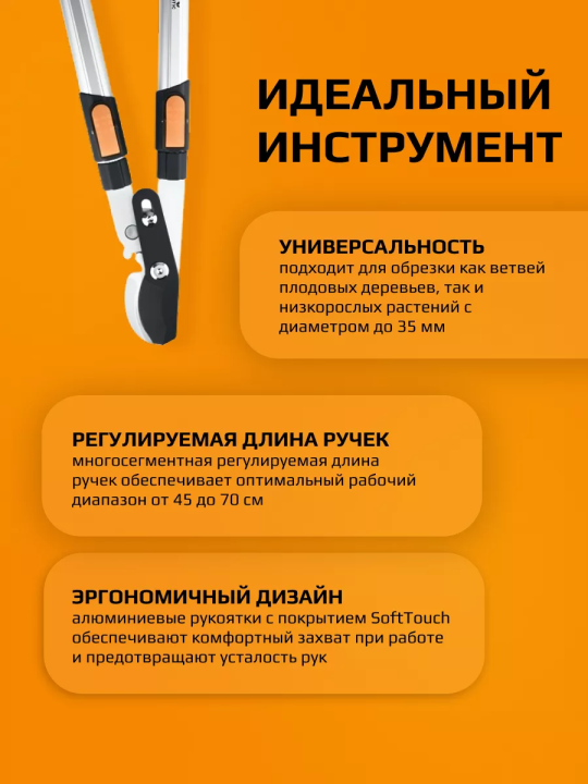 Сучкорез телескопический Plantic Pro80 25280-01