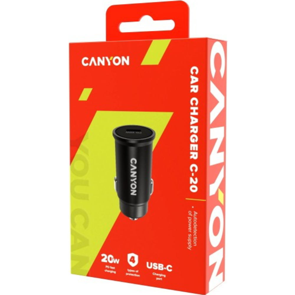 Автомобильное зарядное устройство «Canyon» CNS-CCA20B