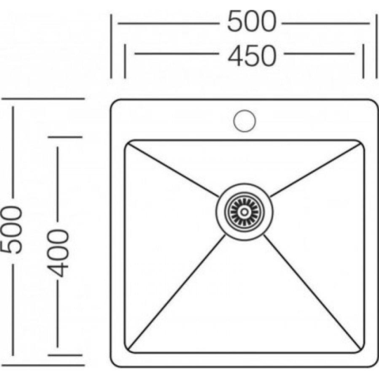 Кухонная мойка «Zorg Sanitary» ZRE 5050