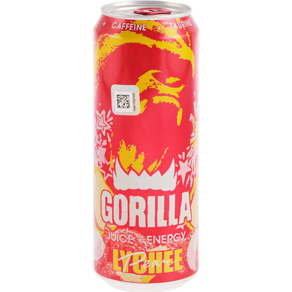 На­пи­ток энер­ге­ти­че­ский «Gorilla» личи и груша, 0.45 л