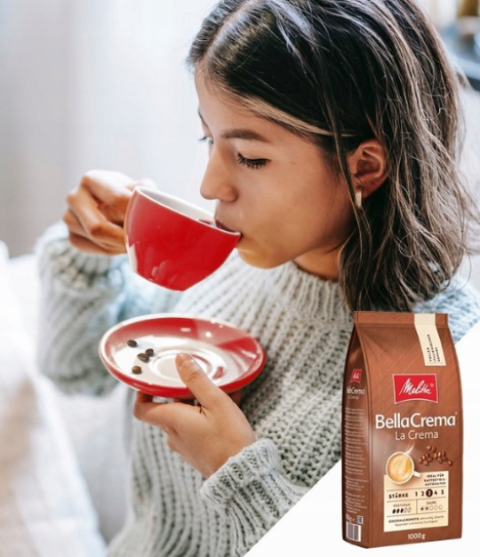 Кофе зерновой Melitta BellaCrema La Crema (1 кг), 80 % арабика+робуста