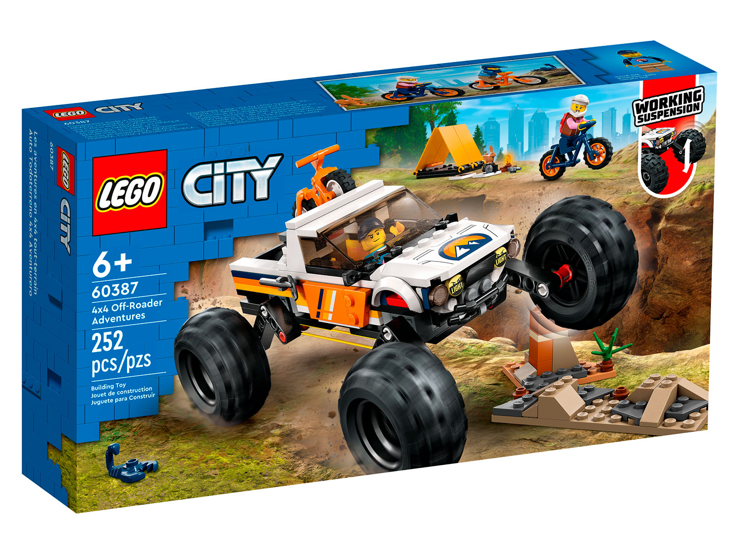 Конструктор LEGO City 60387 Приключения на внедорожнике