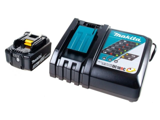 Комплект аккумулятор MAKITA LXT 18.0 В BL1830B 1 шт. + зарядное устройство DC18RC Артикул: 191A25-2