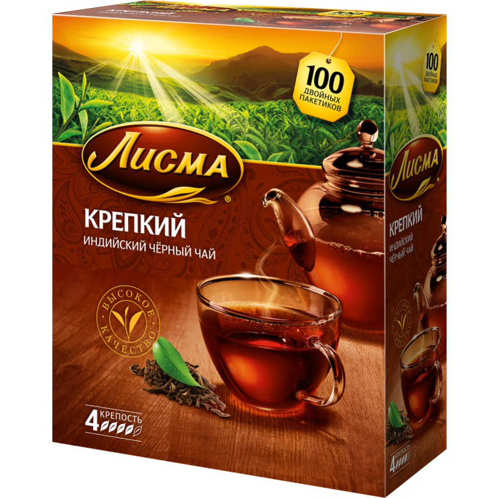 Чай черный «Лисма» Крепкий, 100х2 г