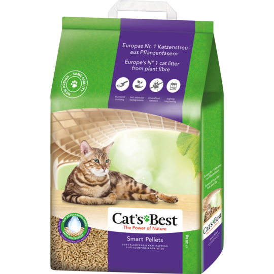 Наполнитель для туалета «Cat's Best» Smart Pellets, древесный, 20 л/10 кг