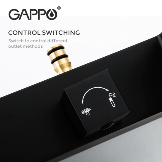 Душевая система Gappo G2407-6 Черный