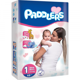 Под­гуз­ни­ки дет­ские «Paddlers» Eco pack, размер Newborn, 2-5 кг, 48 шт