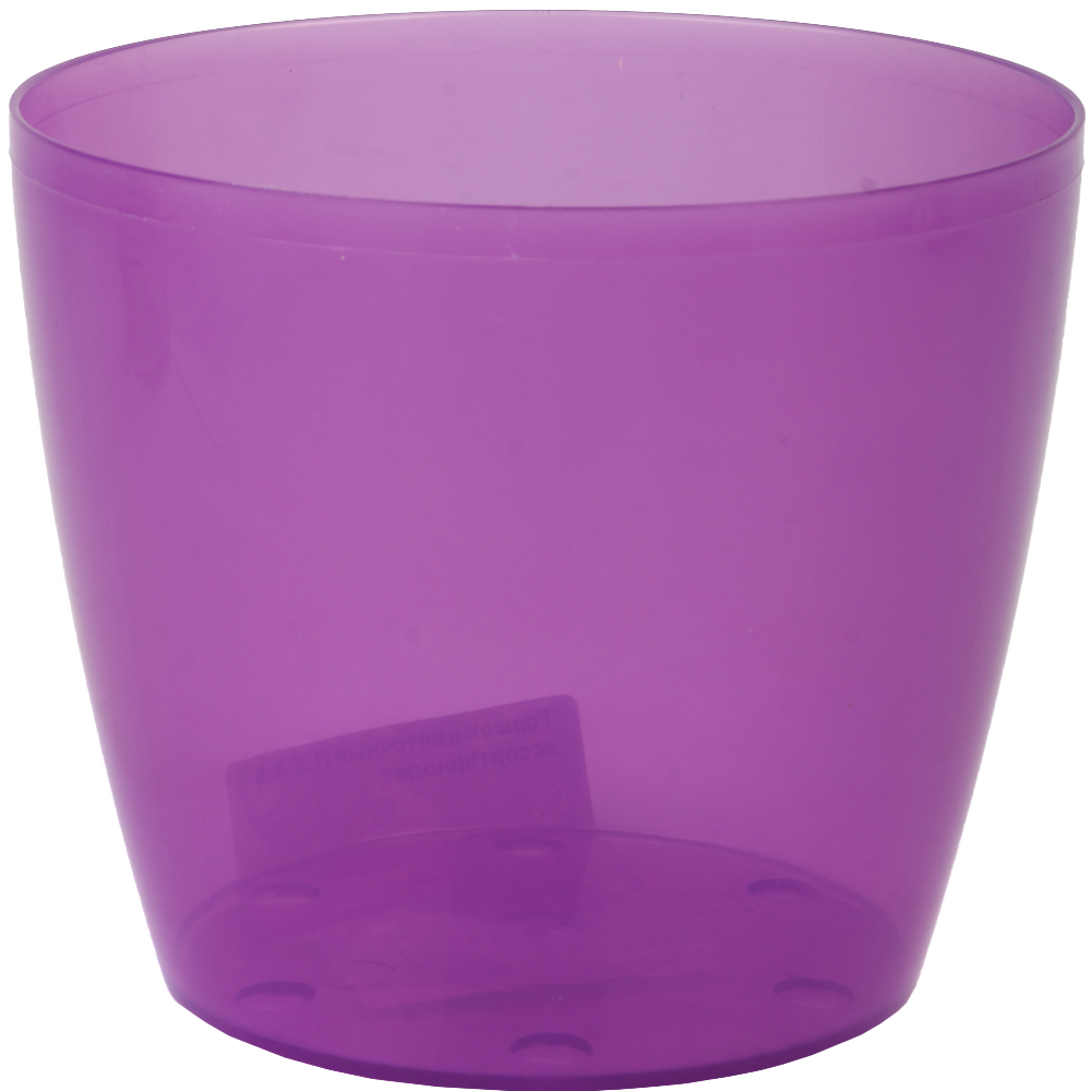 Горшок цветочный для орхидей «Optimplast» фиолетовый, 135 мм, 12 л