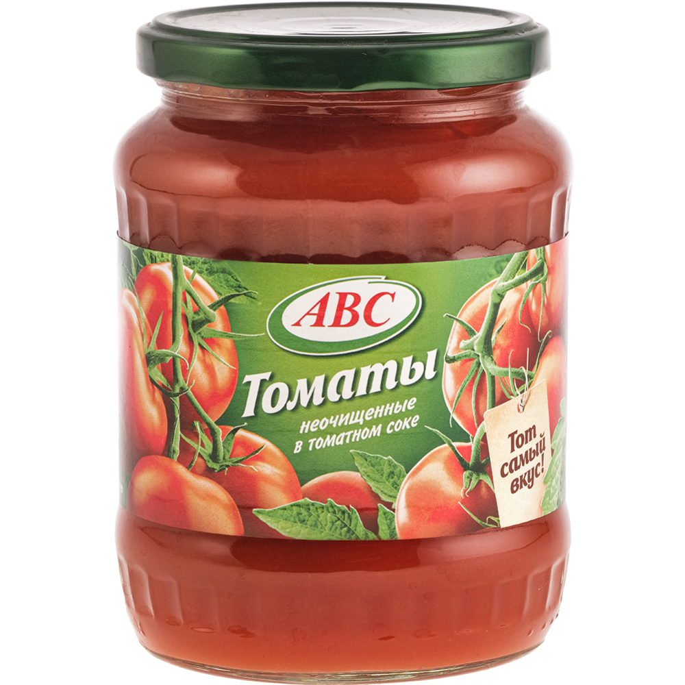 Томаты «АВС» неочищенные  в томатном соке, первый сорт, 680 г #0