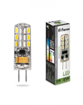 Лампа светодиодная Feron LB-420 G4 2W 12V 4000K  25448