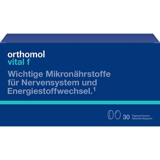 Биологически активная добавка ОРТОМОЛ/ORTHOMOL® Vital F для энергии (таблетки+капсулы) для женщин № 30