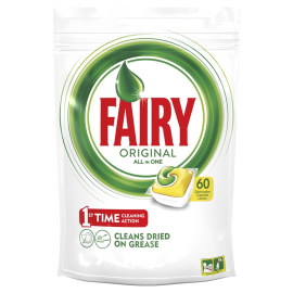 Капсулы для посудомоечных машин «Fairy» Original All in One, 60 шт