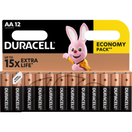 Элементы питания «Duracell» MN1500, типоразмер АА, 12 шт