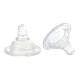 ПОМА Соска молочная силиконовая (для бутылочек с широким горлом быстрый поток) 6+, арт. 2311, 2 шт