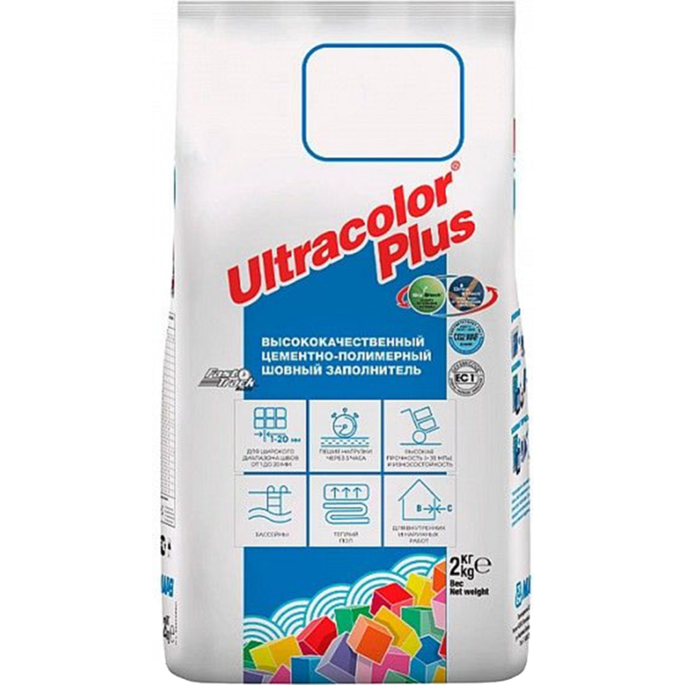 Фуга «Mapei» Ultra Color Plus N114, антрацит, 2 кг