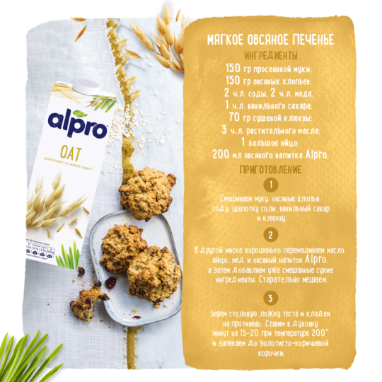 Напиток овсяный «Alpro» 1 л