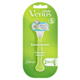 Бритва / станок для бритья женский Gillette Venus Embrace Extra Smooth с 2 кассетами