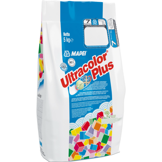 Фуга «Mapei» Ultra Color Plus N103, белая луна, 5 кг