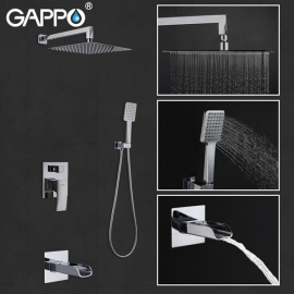 Душевая система скрытого монтажа Gappo G7107-20 Хром