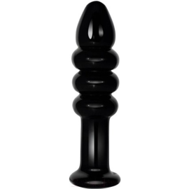 Пробка интимная «LoveToy» Glass Romance, GS15Black, 14 см