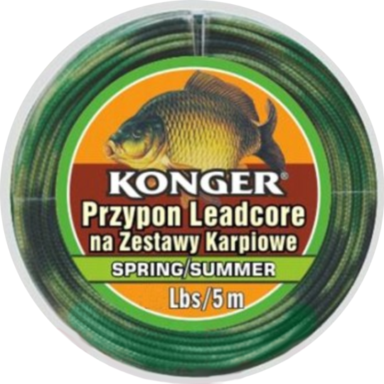 Поводок для карпа «Konger» Leadcore Summer Autumn, 25lbs, 960 005 025, 5 м